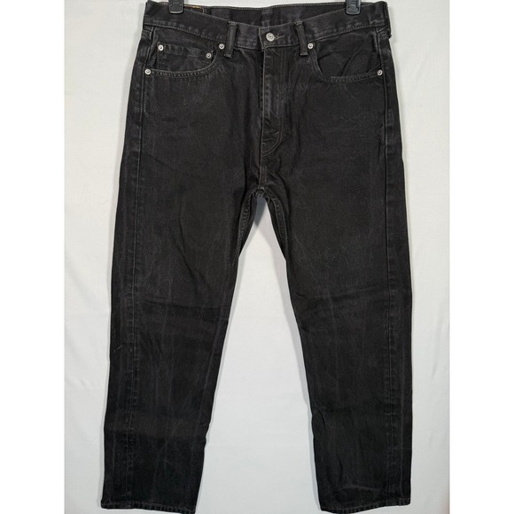 Levi's Other - Levis 505 Regular Fit Black Straight Leg Jeans Mens W36 L32 00505-0260
